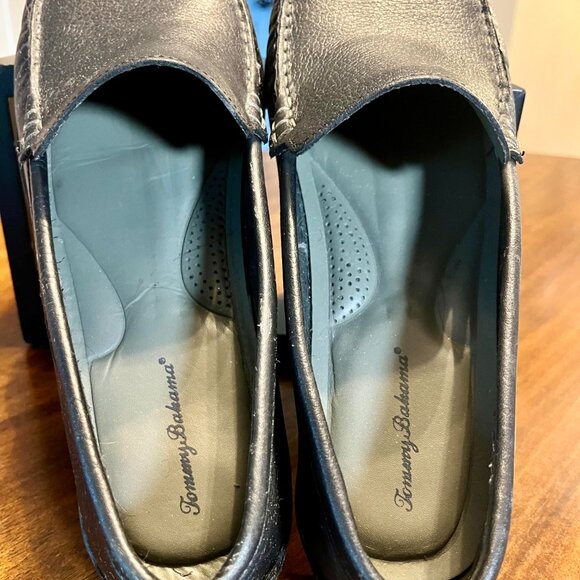 Tommy Bahama Orion Full-Leather Venetian Slip-On Loafers in Black Size 11.5 main image 5